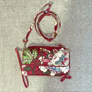 Vera Bradley RFID Crossbody Bag Bordeaux Blooms